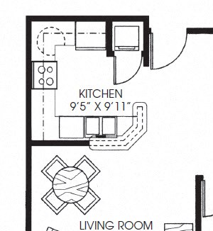 741sqft 1 Bed, 1 Bath - Legacy
